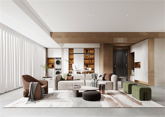 中海世家135平米現代簡約效果圖