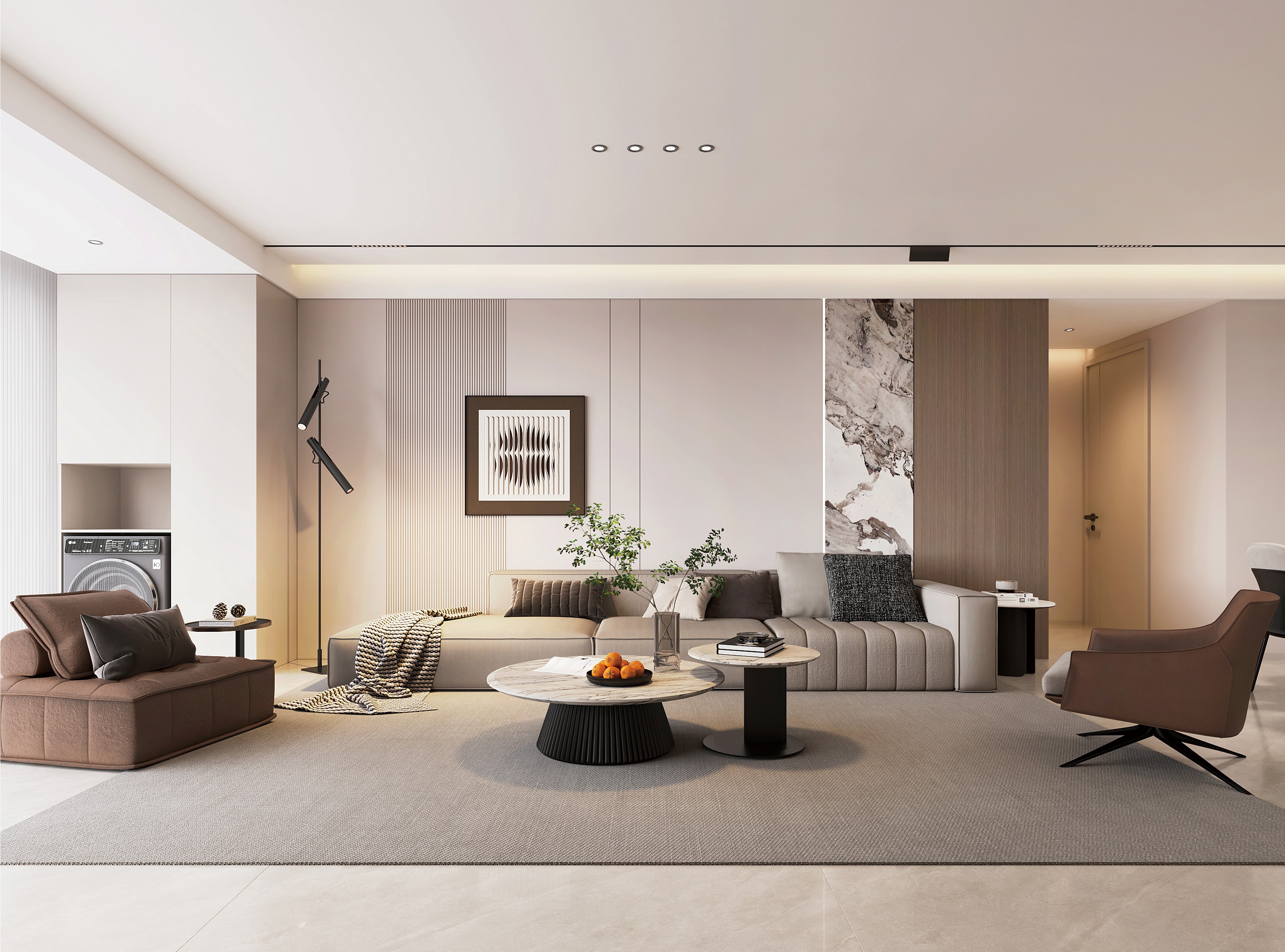 中房花語(yǔ)軒 | 超有腔調(diào)的137㎡現(xiàn)代風(fēng)，審美無(wú)敵了！