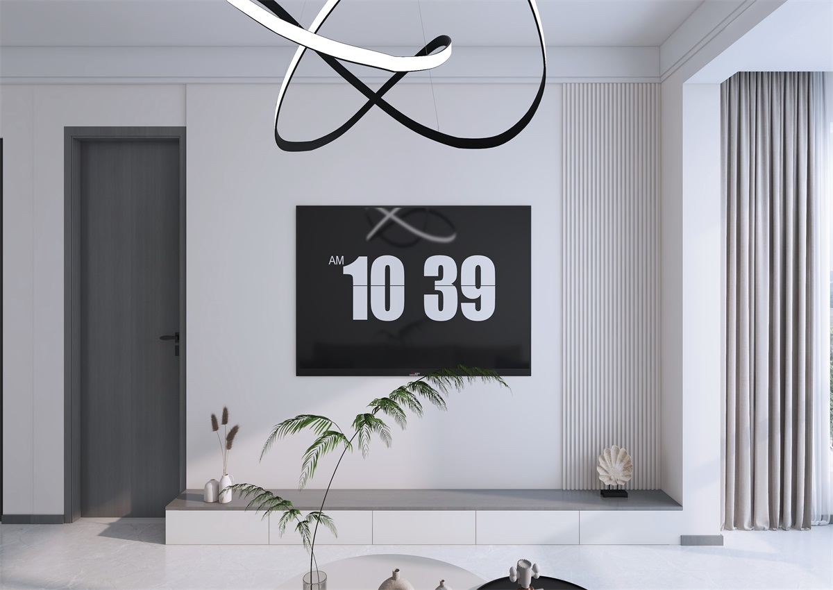 攬秀苑110㎡ | 小戶型裝修模板來了！現(xiàn)代簡約風(fēng)+黑白灰百看不膩