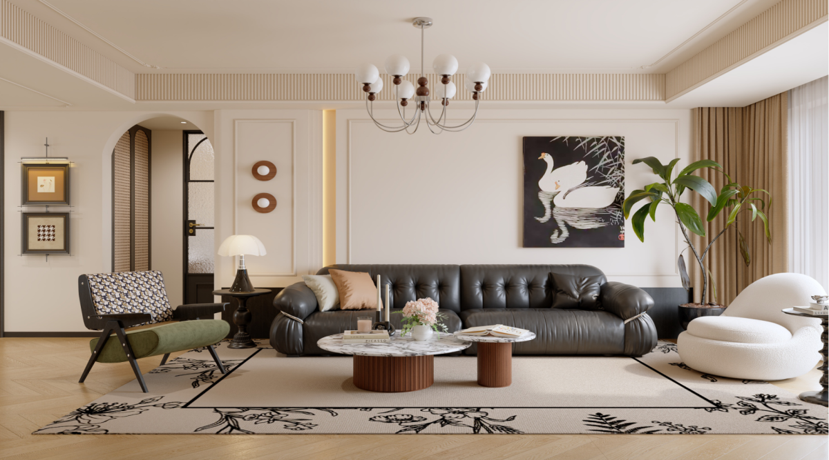 寶湖天脊162㎡ | 真愛慘了這絕美腔調(diào)的法式中古風(fēng)！回家都像在度假~