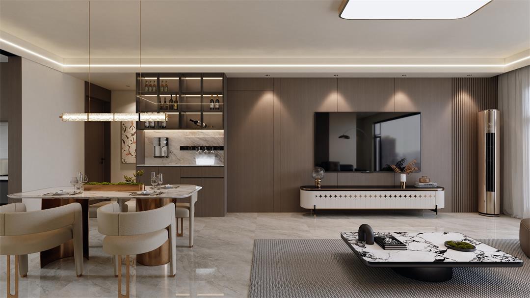 中海觀園132㎡ | 拯救審美疲勞！暖棕意式風(fēng)的家，溫暖又松弛