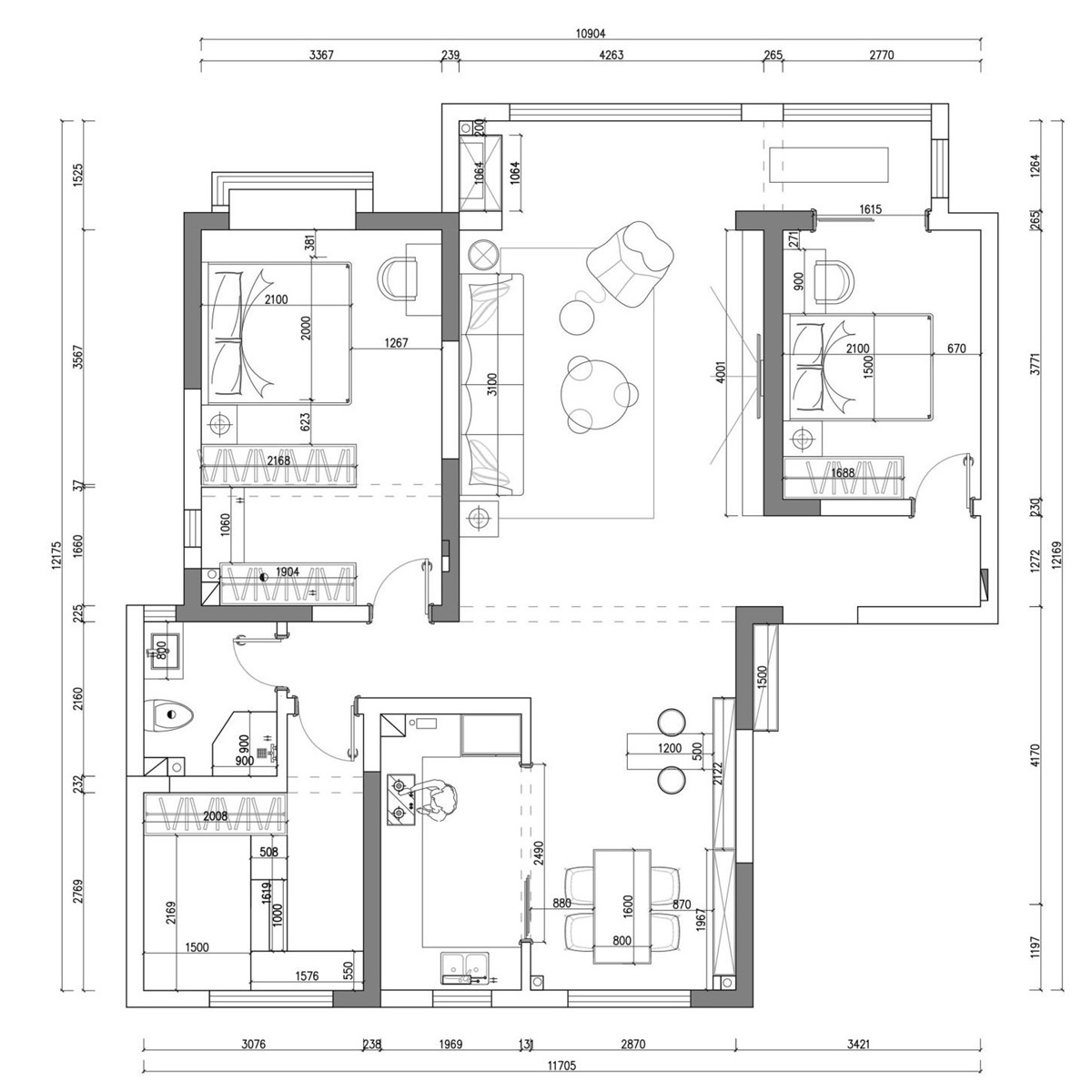 攬秀苑平面布置圖