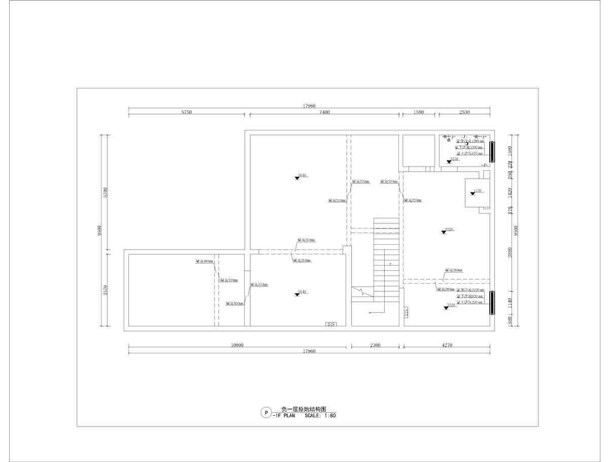 負一層原始結(jié)構(gòu)圖